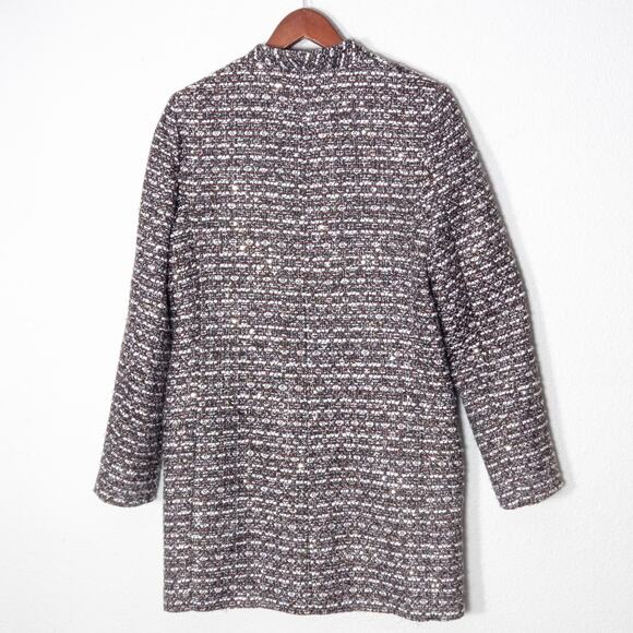 Calvin Klein Women’s Raffia Coat Old Money Office Siren Quiet Luxury Size L - Picture 2 of 12